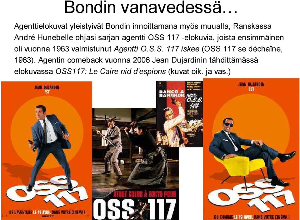 valmistunut Agentti O.S.S. 117 iskee (OSS 117 se déchaîne, 1963).