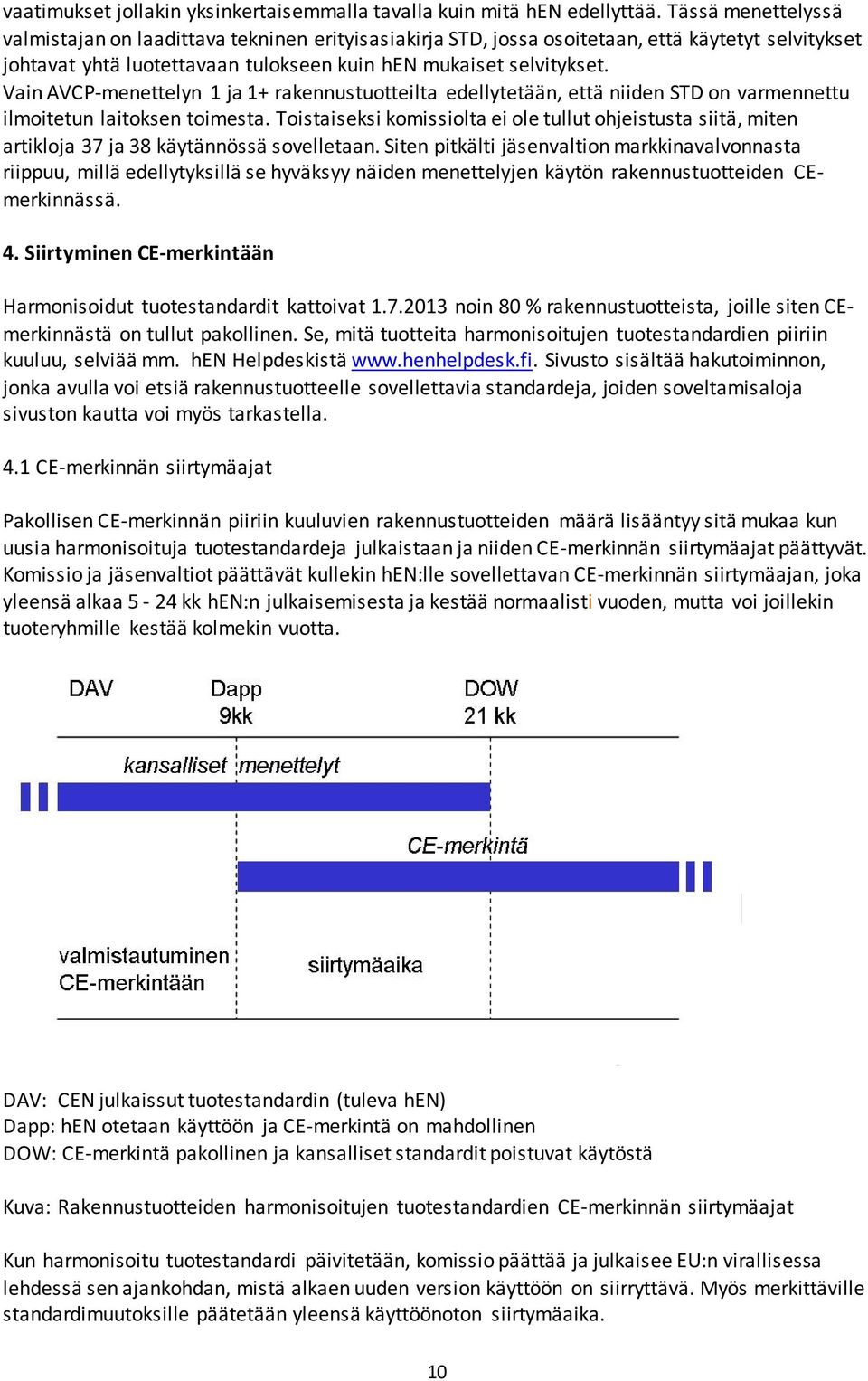 Vain AVCP-menettelyn 1 ja 1+ rakennustuotteilta edellytetään, että niiden STD on varmennettu ilmoitetun laitoksen toimesta.