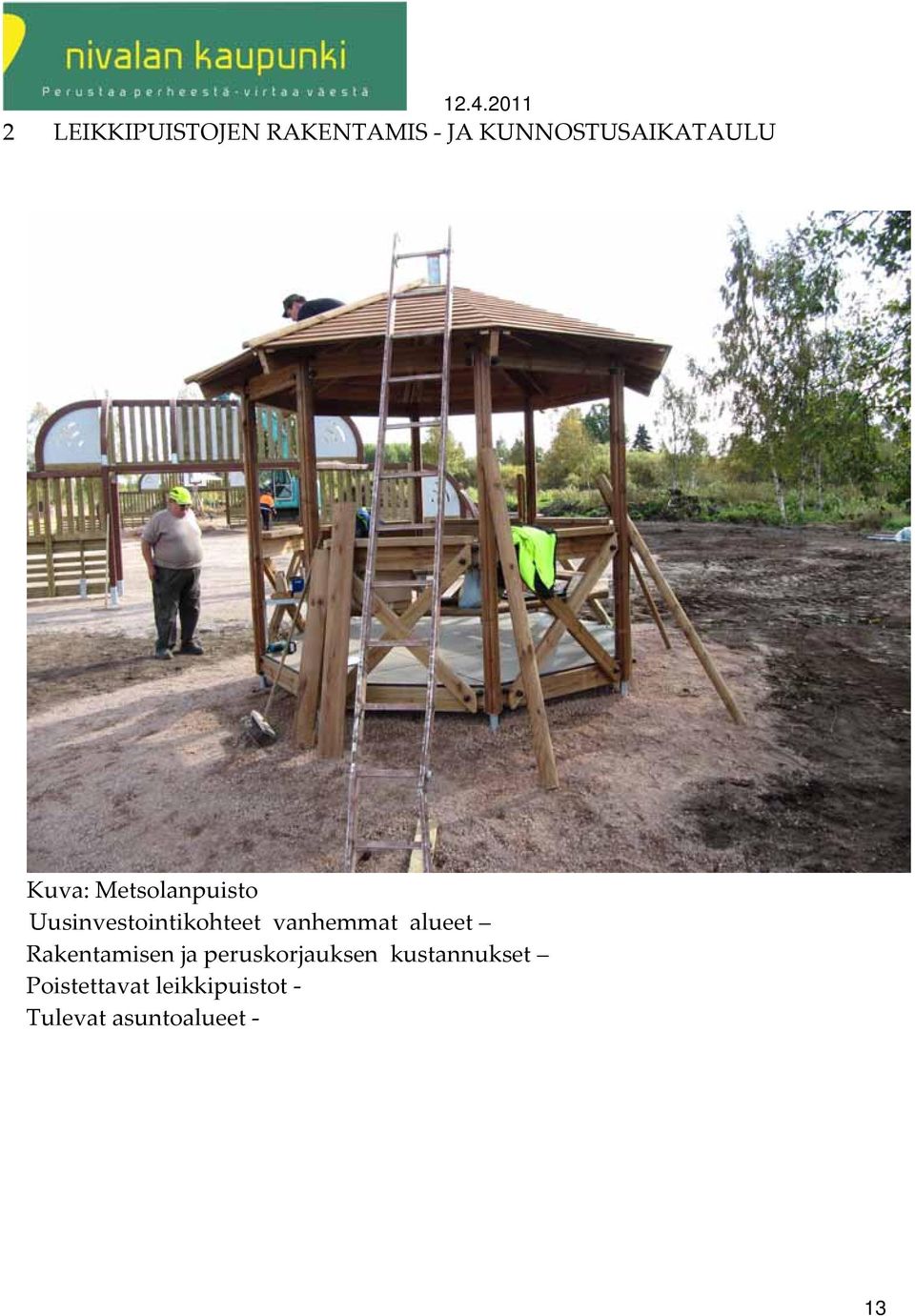 vanhemmat alueet Rakentamisen ja peruskorjauksen