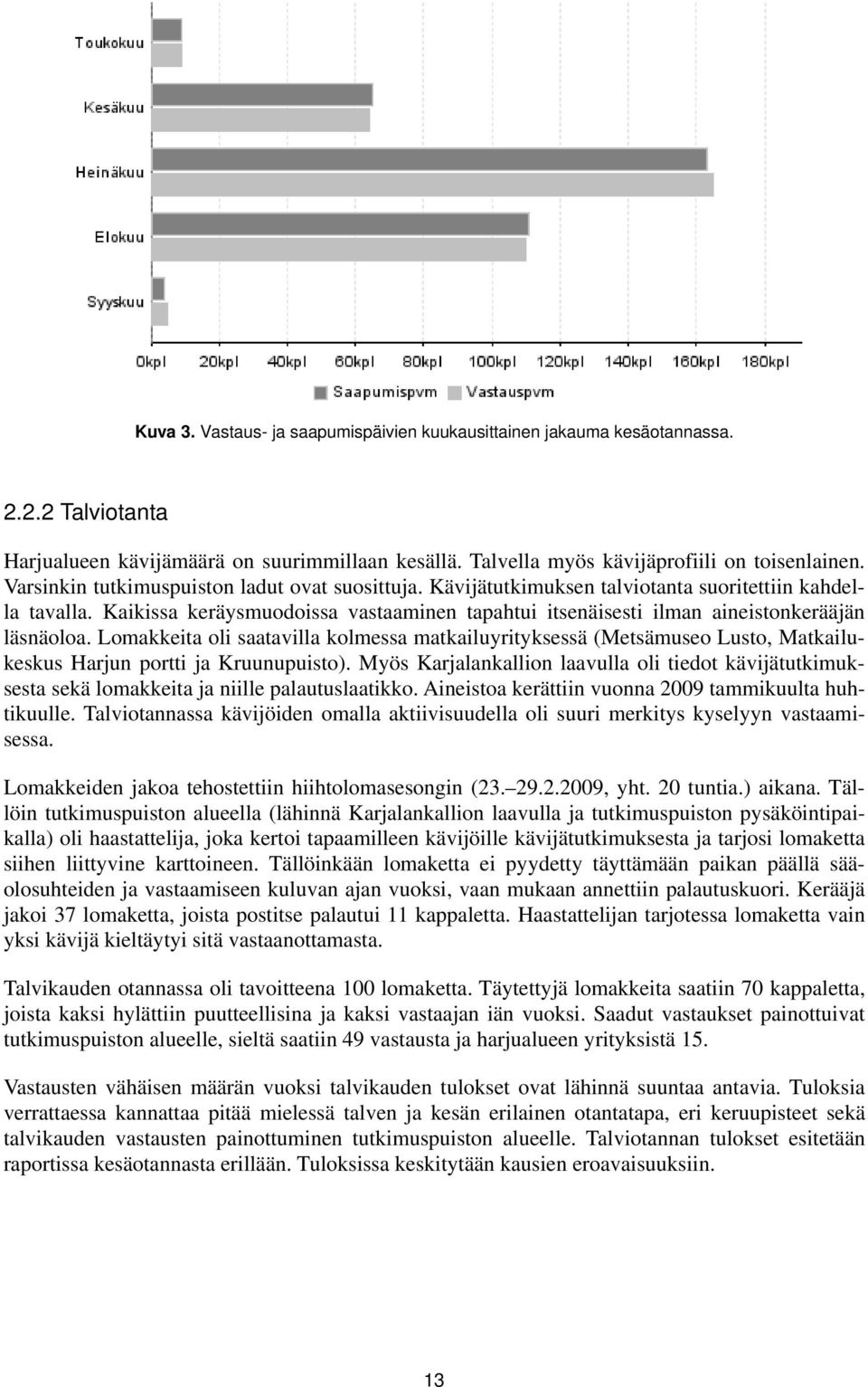 Kaikissa keräysmuodoissa vastaaminen tapahtui itsenäisesti ilman aineistonkerääjän läsnäoloa.