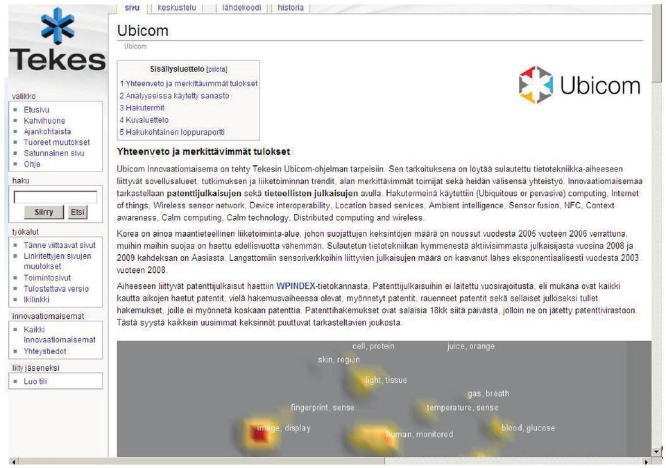 Innovaatiomaisema on nettiportaali, joka kuvaa teknologiaohjelman aihepiirin