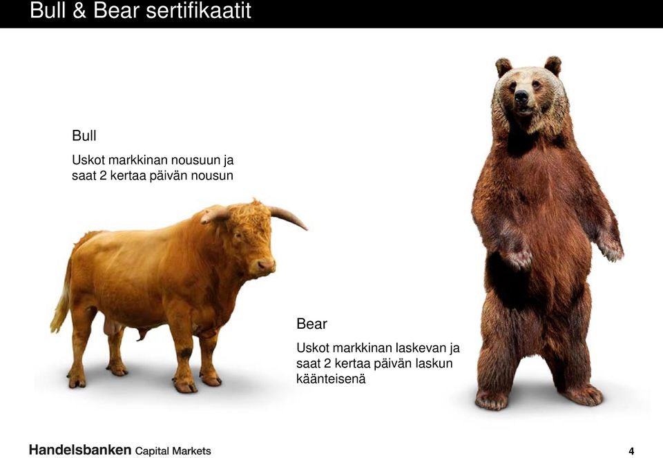 päivän nousun Bear Uskot markkinan