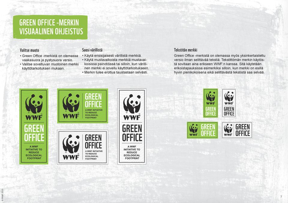 WWF GREEN OFFICE -MERKKI - PDF Ilmainen lataus