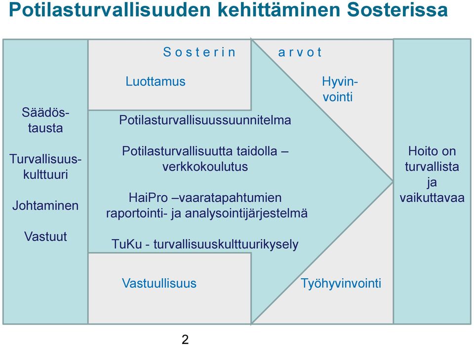 Potilasturvallisuutta taidolla verkkokoulutus HaiPro vaaratapahtumien raportointi- ja