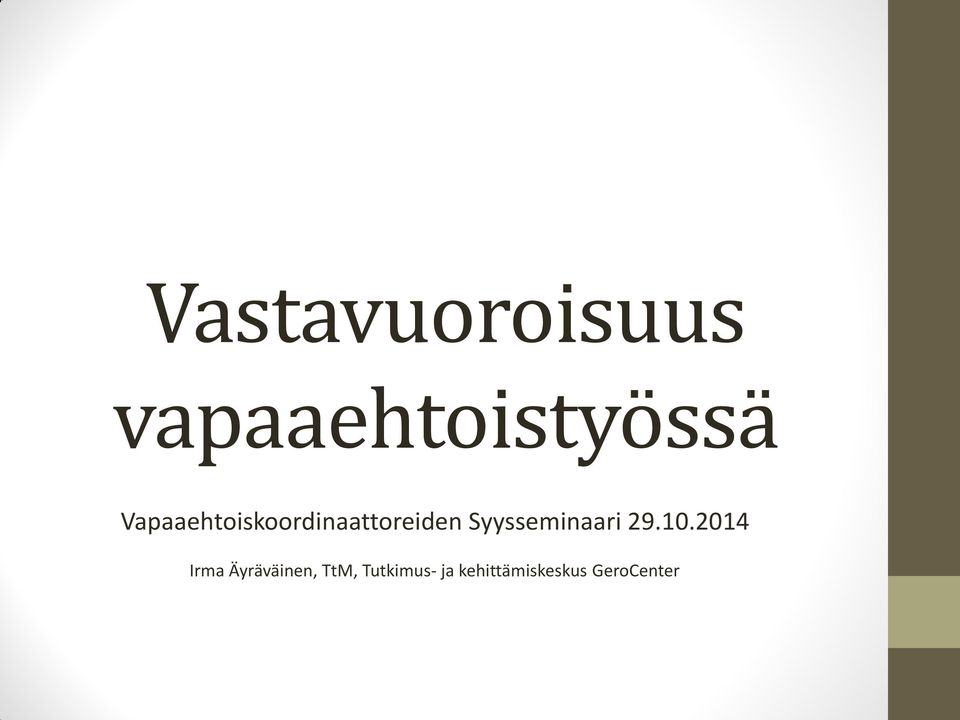 Syysseminaari 29.10.