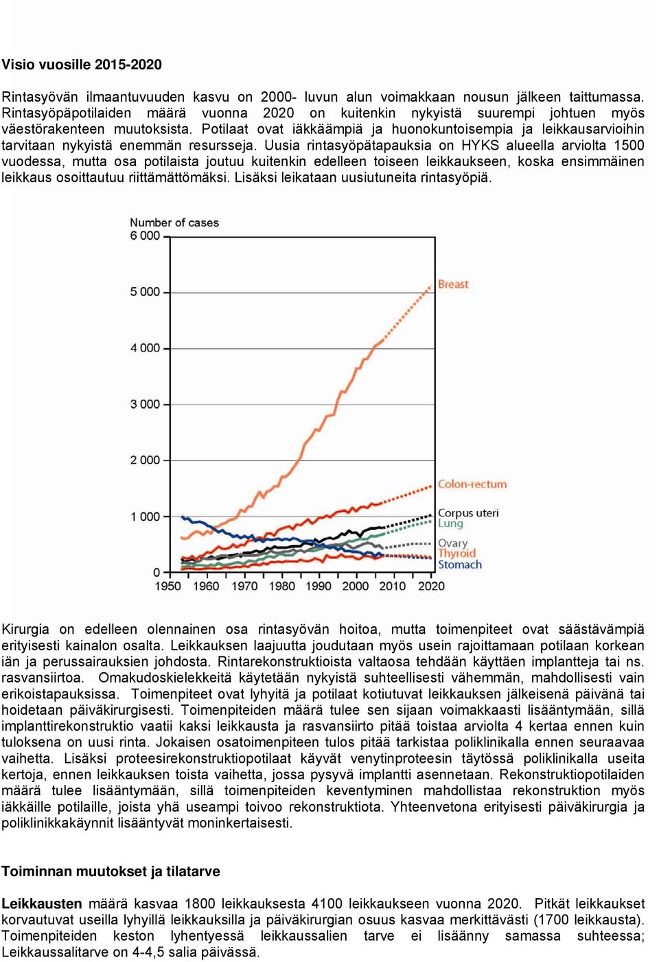 Potilaat ovat iäkkäämpiä ja huonokuntoisempia ja leikkausarvioihin tarvitaan nykyistä enemmän resursseja.