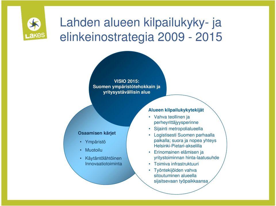 perheyrittäjyysperinne Sijainti metropolialueella Logistisesti Suomen parhaalla paikalla; suora ja nopea yhteys