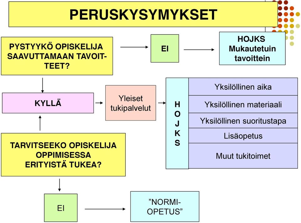 ERITYISTÄ TUKEA?