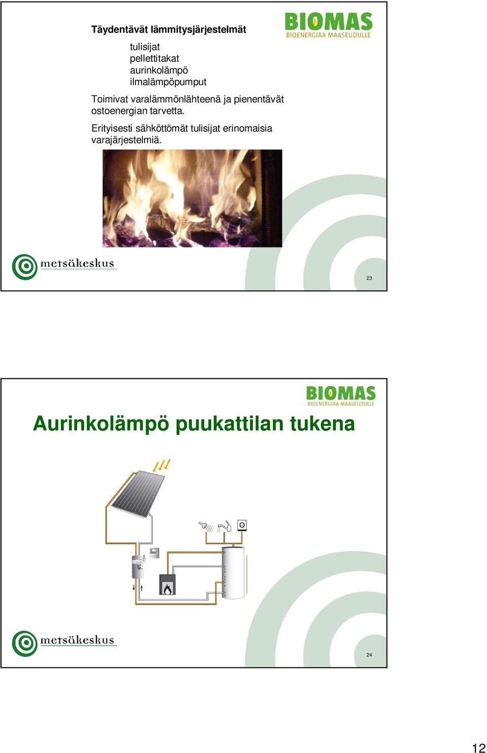 pienentävät ostoenergian tarvetta.