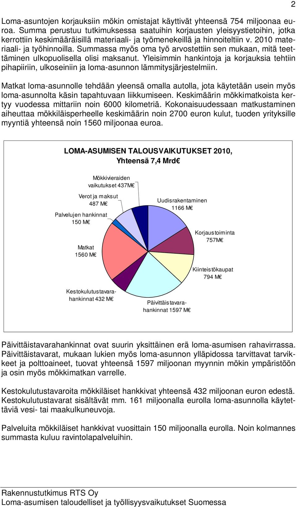 Summassa myös oma työ arvostettiin sen mukaan, mitä teettäminen ulkopuolisella olisi maksanut.