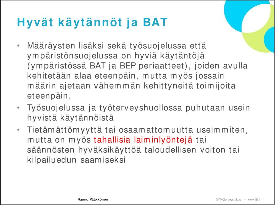 toimijoita eteenpäin.