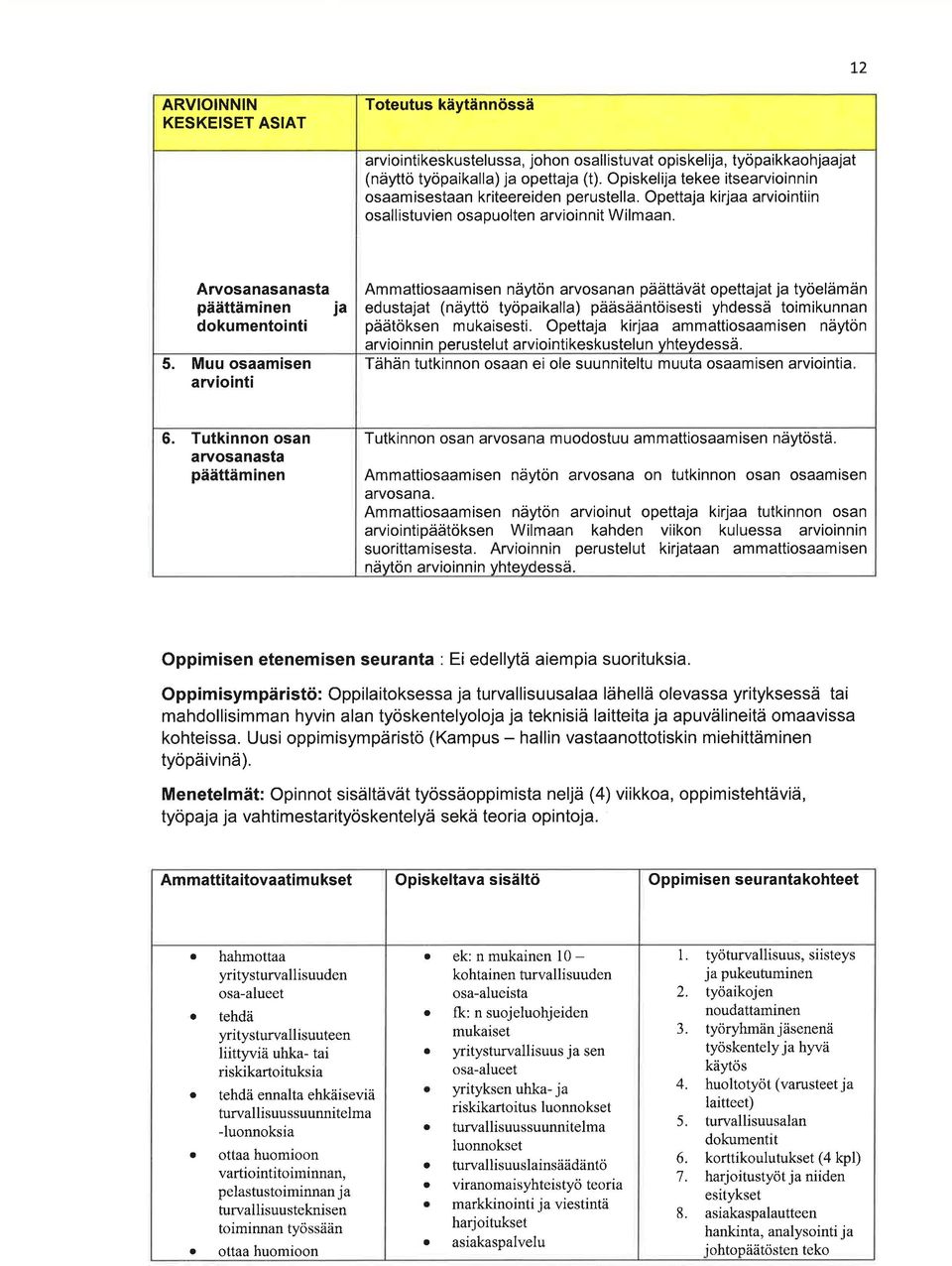 Muu osmisen rviointi Ammttiosmisen näytön rvosnn päättävät opettjt j työelämän edustjt (näyttö työpikll) pääsääntöisesti yhdessä toimikunnn päätöksen mukisesti.