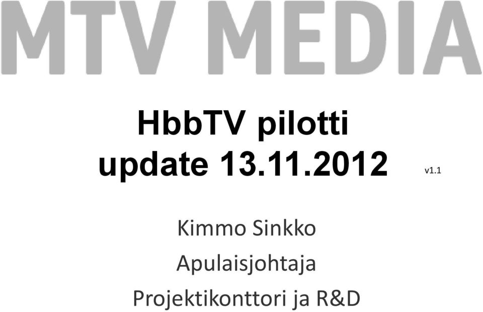 1 Kimmo Sinkko