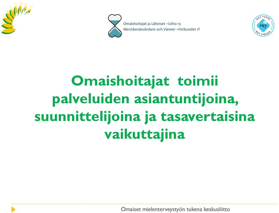 Omaishoitajat toimii palveluiden