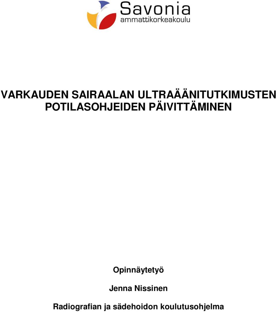 POTILASOHJEIDEN PÄIVITTÄMINEN