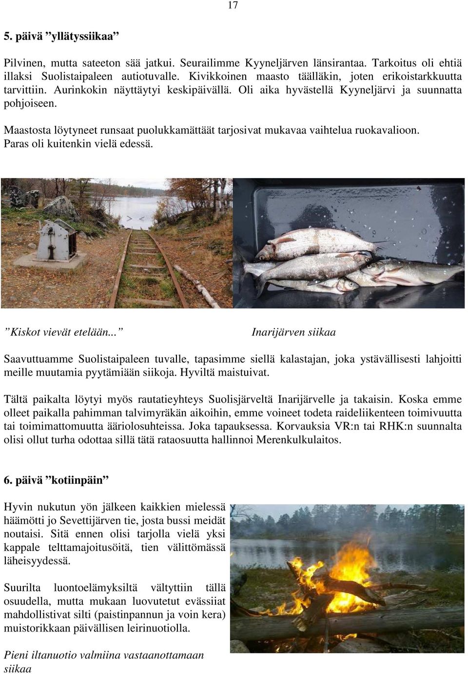 Maastosta löytyneet runsaat puolukkamättäät tarjosivat mukavaa vaihtelua ruokavalioon. Paras oli kuitenkin vielä edessä. Kiskot vievät etelään.