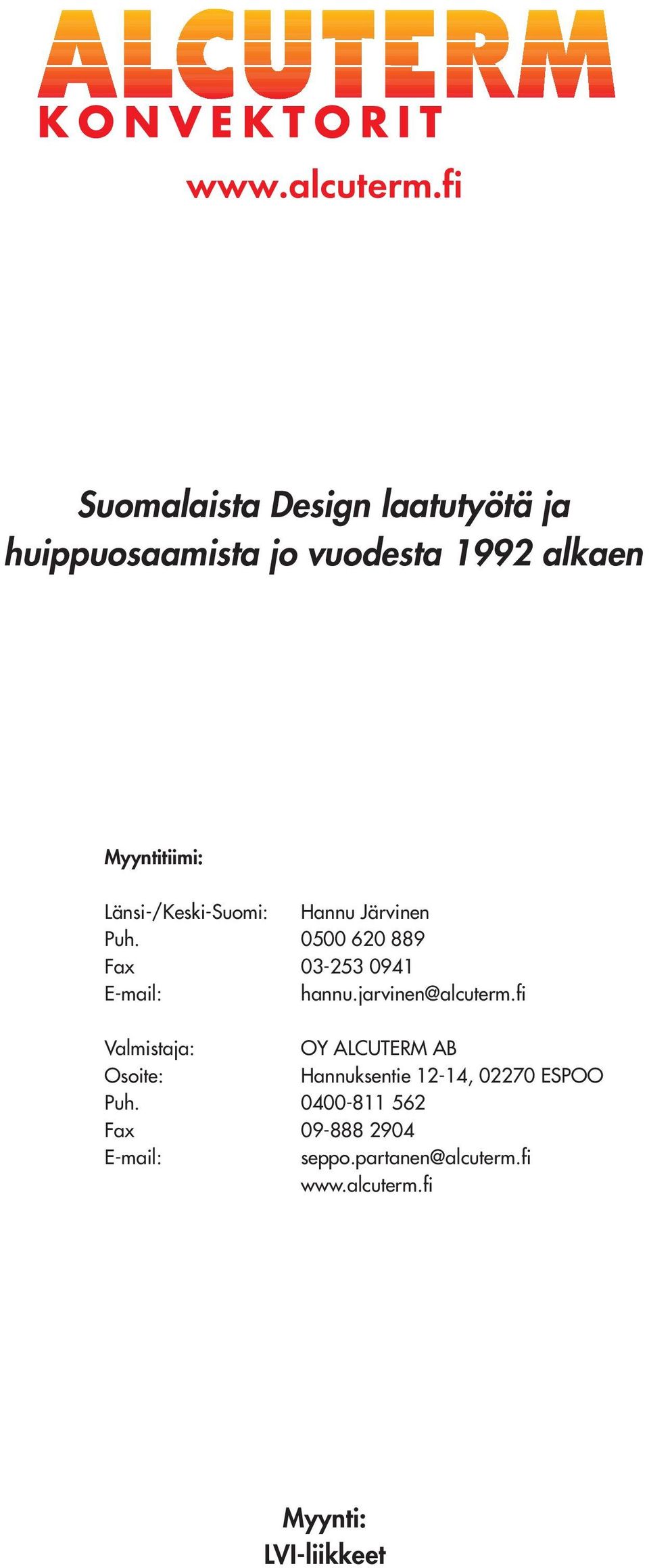 000 ax 03-23 041 -mail: hannu.jarvinen@alcuterm.