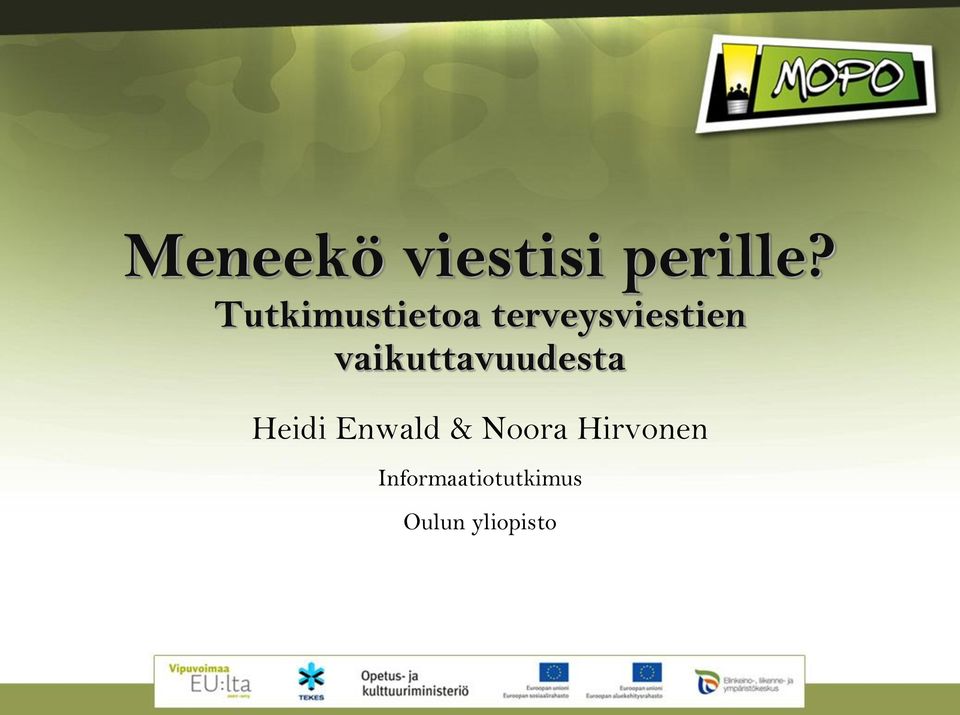 vaikuttavuudesta Heidi Enwald &