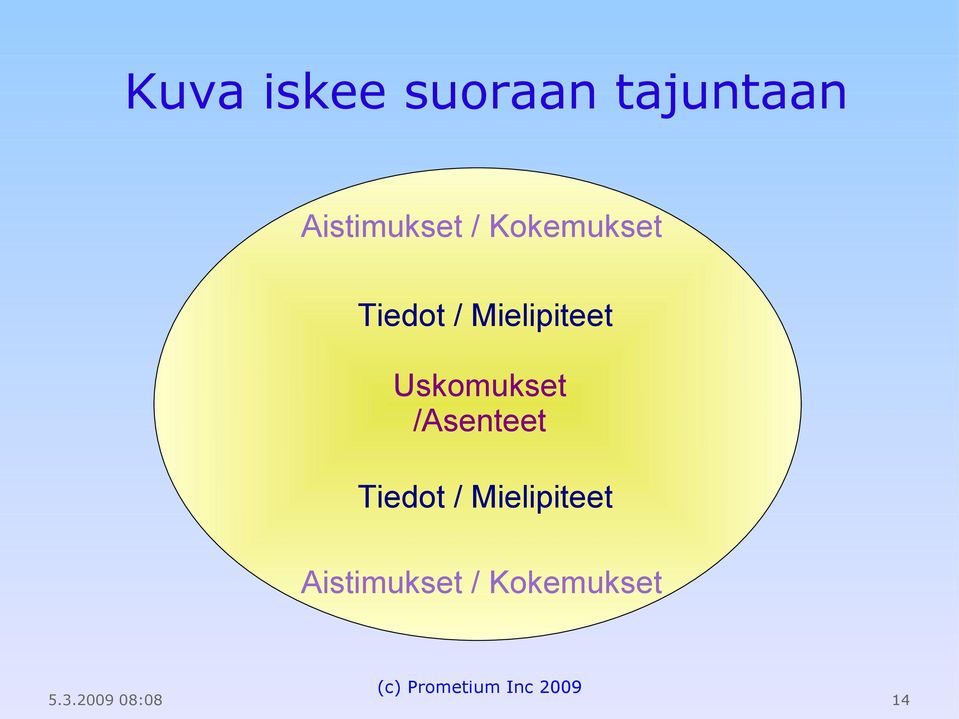 Mielipiteet Uskomukset /Asenteet