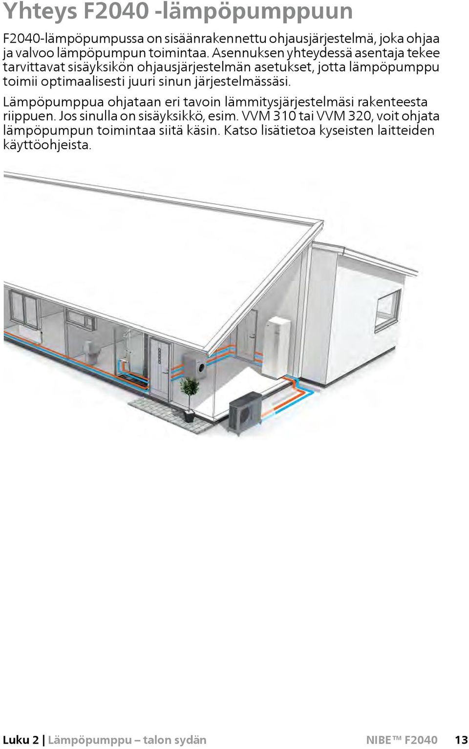 sinun järjestelmässäsi. Lämpöpumppua ohjataan eri tavoin lämmitysjärjestelmäsi rakenteesta riippuen. Jos sinulla on sisäyksikkö, esim.
