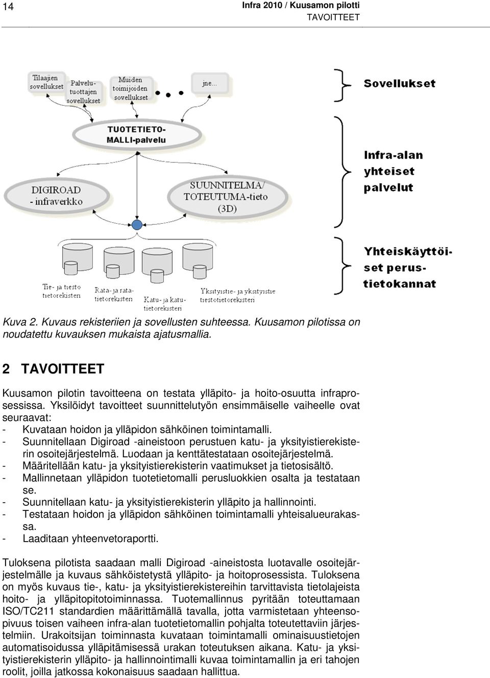 Yksilöidyt tavoitteet suunnittelutyön ensimmäiselle vaiheelle ovat seuraavat: - Kuvataan hoidon ja ylläpidon sähköinen toimintamalli.
