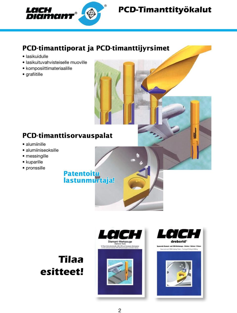 grafiitie PCD-timanttisorvauspaat aumiinie aumiiniseoksie