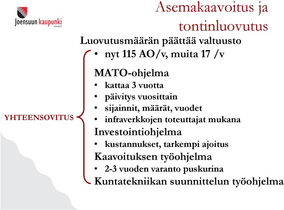 vuodet infraverkkojen toteuttajat mukana Investointiohjelma kustannukset, tarkempi