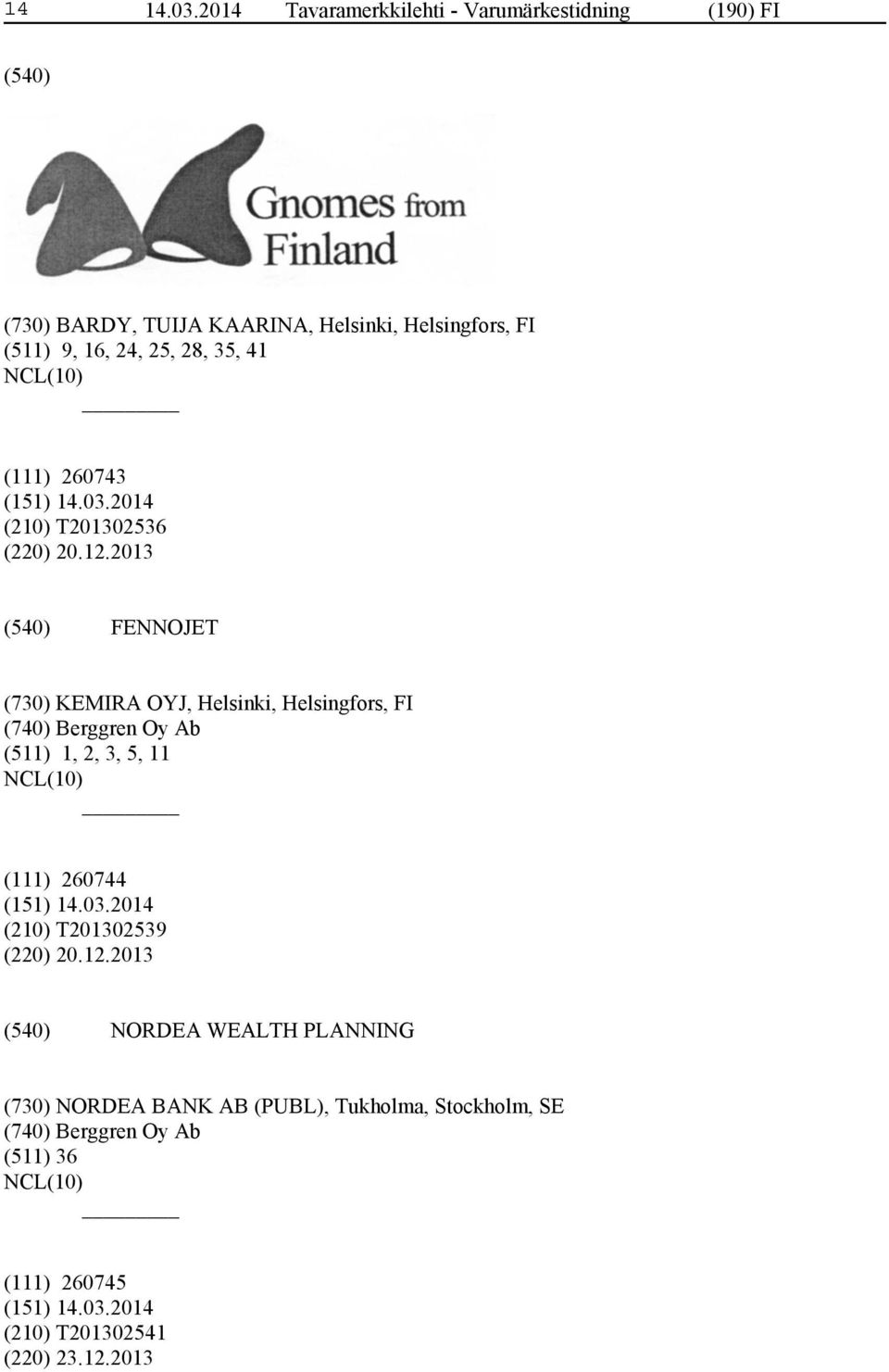 24, 25, 28, 35, 41 (111) 260743 (210) T201302536 (220) 20.12.