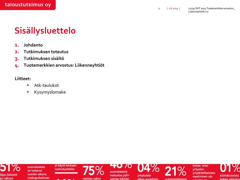 Liikenneyhtiöt / sv Sisällysluettelo 1. Johdanto 2.