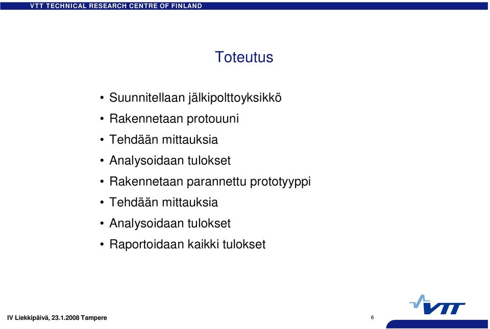 Analysoidaan tulokset Rakennetaan parannettu