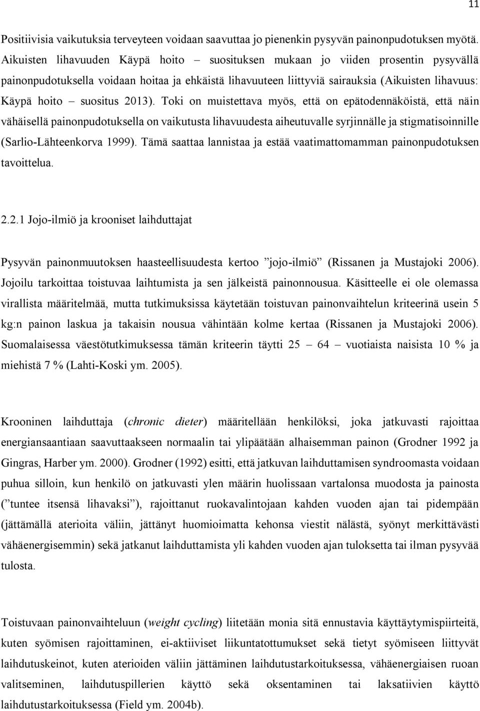 suositus 2013).