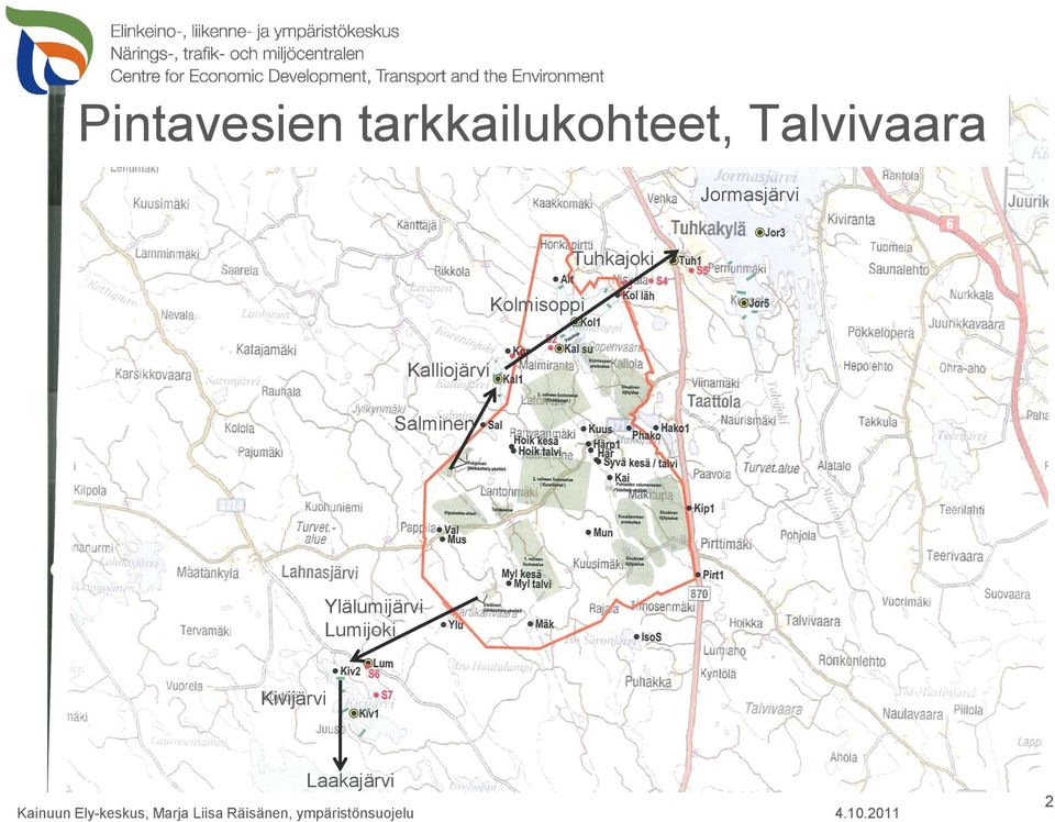 Tuhkajoki Kalliojärvi Salminen