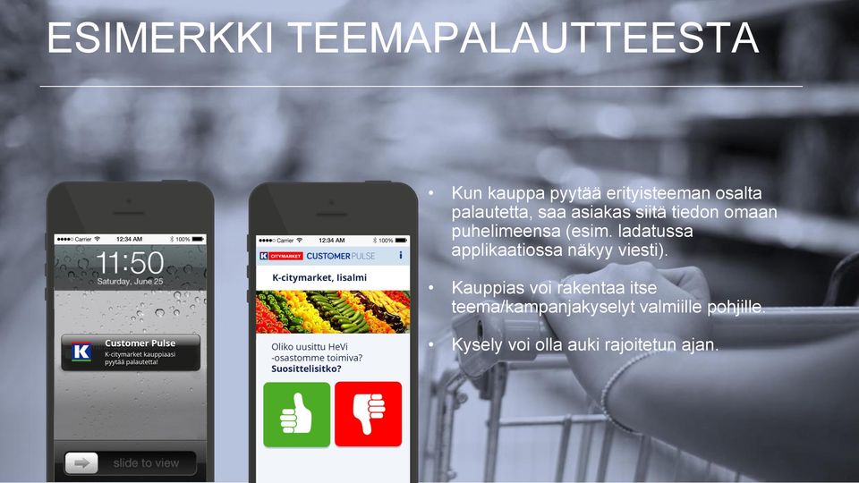 ladatussa applikaatiossa näkyy viesti).