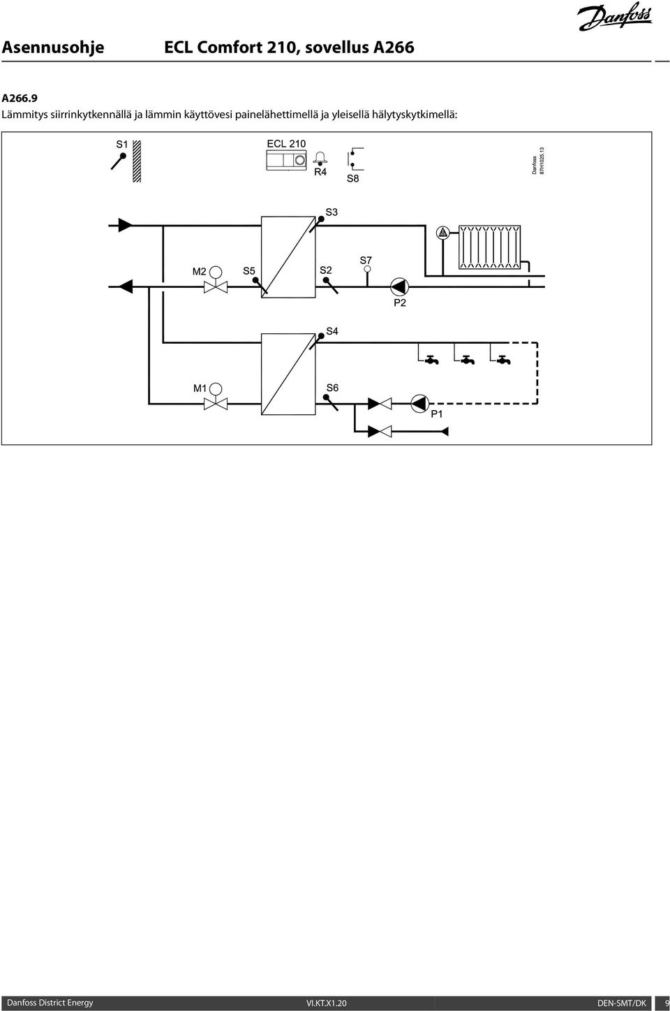 yleisellä hälytyskytkimellä: Danfoss