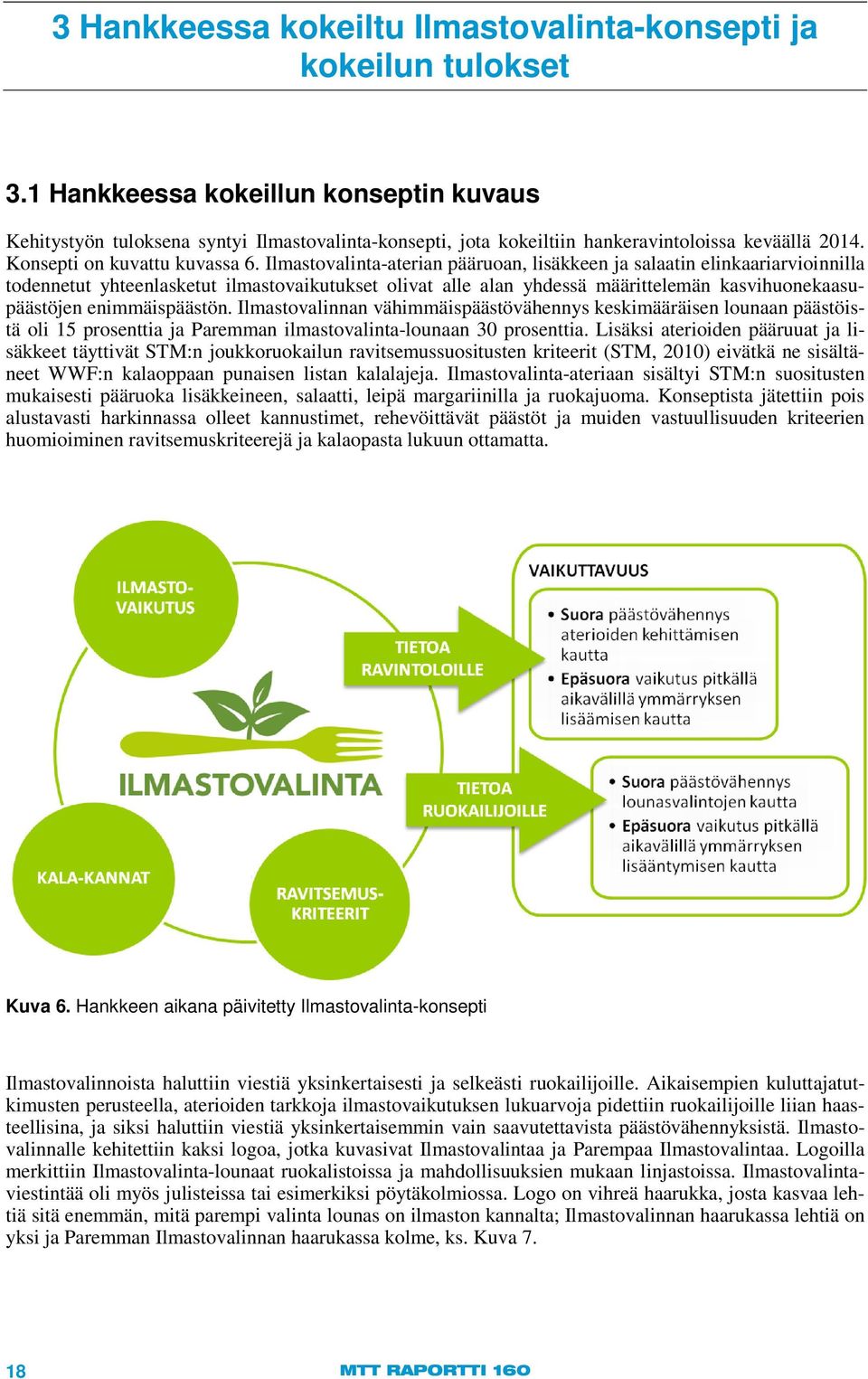 Ilmastovalinta-aterian pääruoan, lisäkkeen ja salaatin elinkaariarvioinnilla todennetut yhteenlasketut ilmastovaikutukset olivat alle alan yhdessä määrittelemän kasvihuonekaasupäästöjen