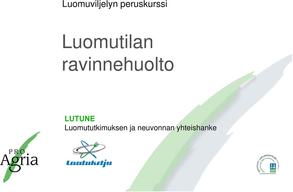 ravinnehuolto LUTUNE