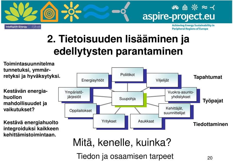 energiahuollon mahdollisuudet ja vaikutukset?