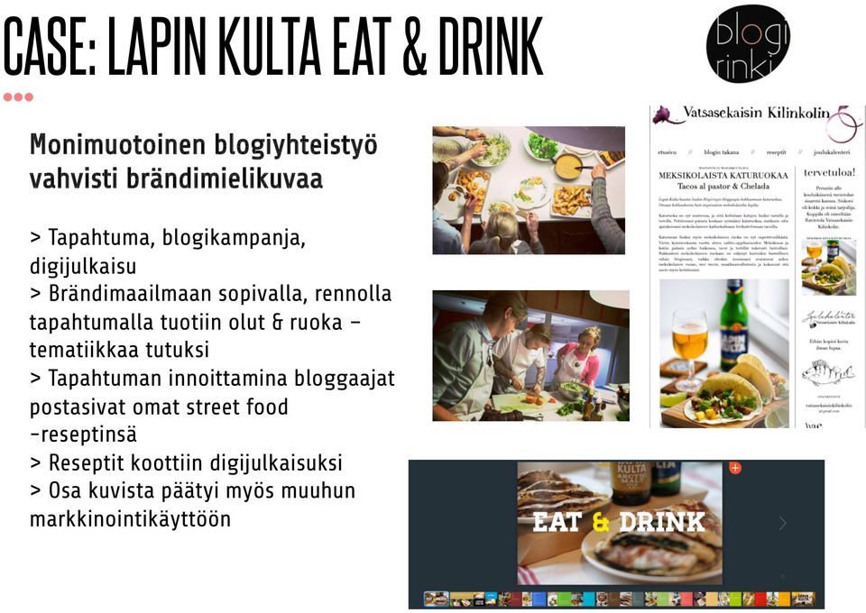 tuotiin olut & ruoka tematiikkaa tutuksi > Tapahtuman innoittamina bloggaajat postasivat omat