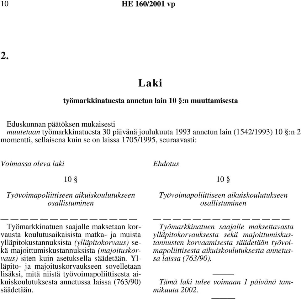 koulutusaikaisista matka- ja muista ylläpitokustannuksista (ylläpitokorvaus) sekä majoittumiskustannuksista (majoituskorvaus) siten kuin asetuksella säädetään.