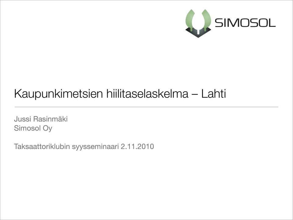 Jussi Rasinmäki Simosol Oy