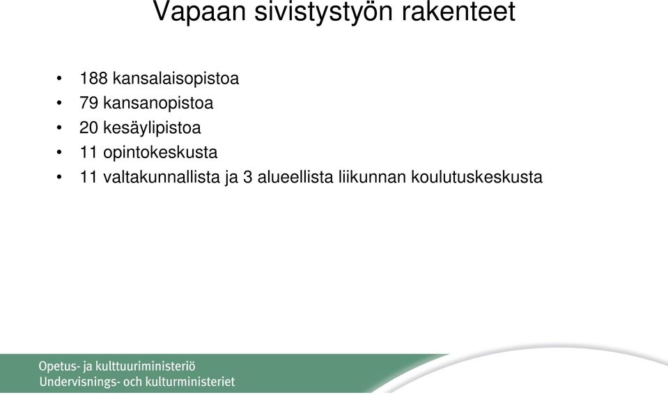 kesäylipistoa 11 opintokeskusta 11