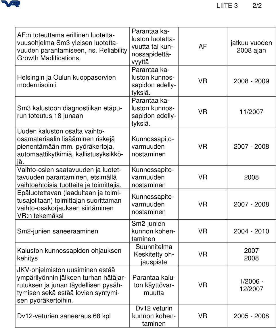 estää ympärilyönnin jälkeen turhan hätäjarrutuksen ja junan täydellisen pysähtymisen sekä estää lovien syntymisen pyöräkertoihin.