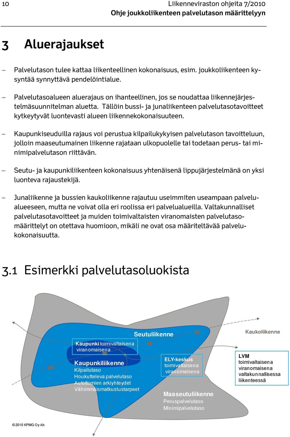 Tällöin bussi- ja junaliikenteen palvelutasotavoitteet kytkeytyvät luontevasti alueen liikennekokonaisuuteen.