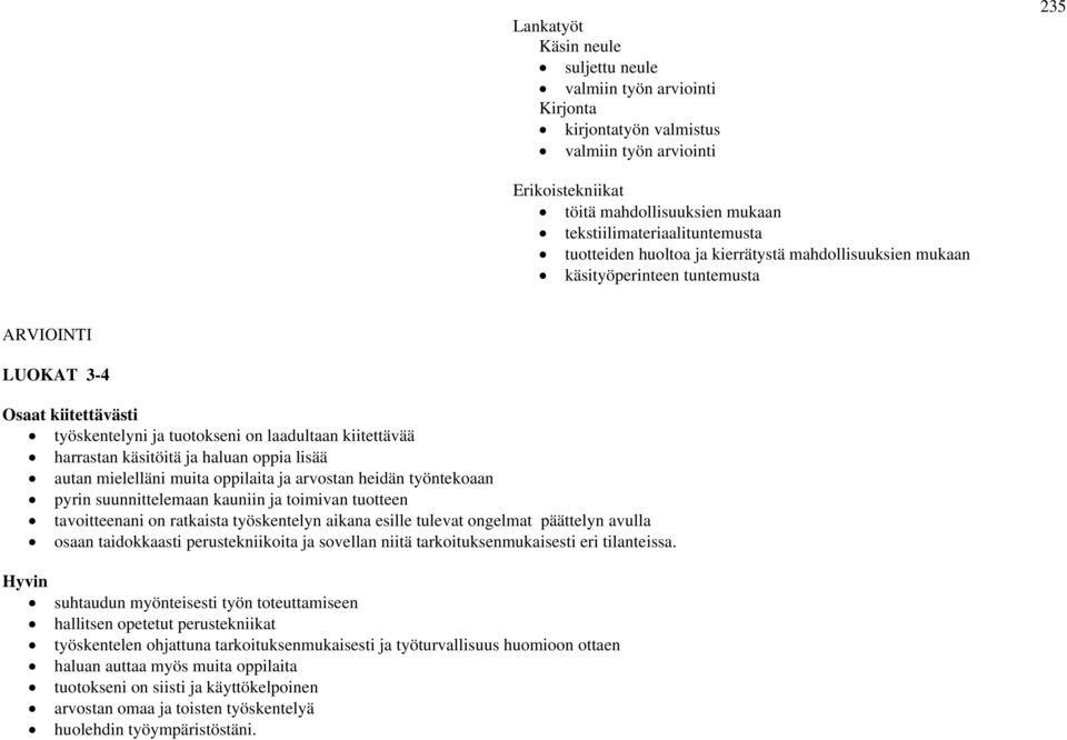 käsitöitä ja haluan oppia lisää autan mielelläni muita oppilaita ja arvostan heidän työntekoaan pyrin suunnittelemaan kauniin ja toimivan tuotteen tavoitteenani on ratkaista työskentelyn aikana