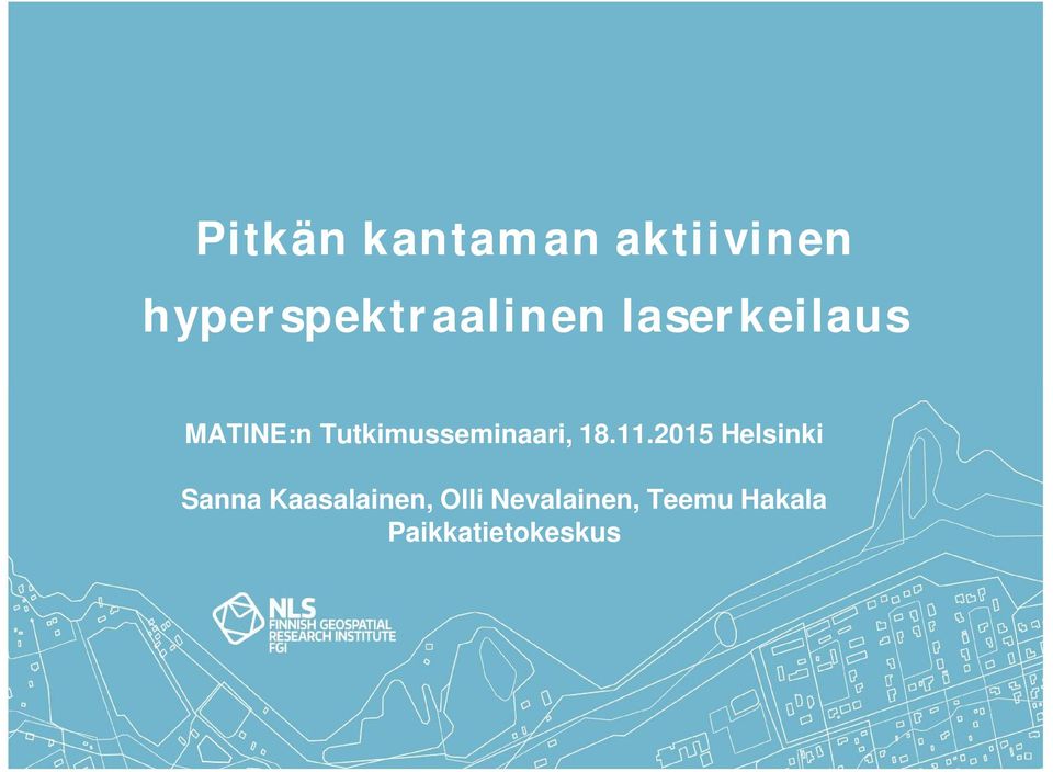 Tutkimusseminaari, 18.11.