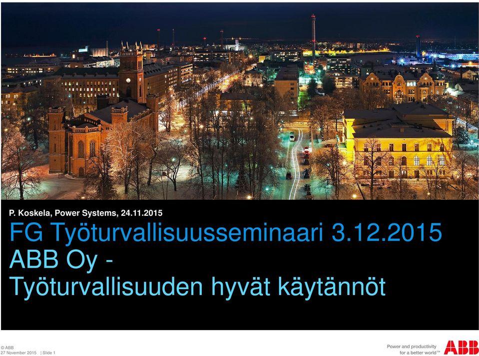 12.2015 ABB Oy - Työturvallisuuden