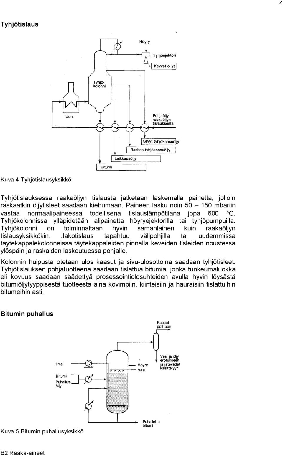 Tyhjökolonni on toiminnaltaan hyvin samanlainen kuin raakaöljyn tislausyksikkökin.