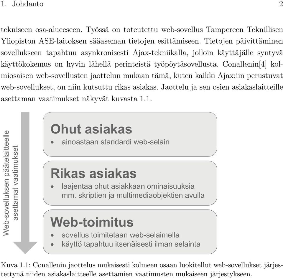 Conallenin[4] kolmiosaisen web-sovellusten jaottelun mukaan tämä, kuten kaikki Ajax:iin perustuvat web-sovellukset, on niin kutsuttu rikas asiakas.