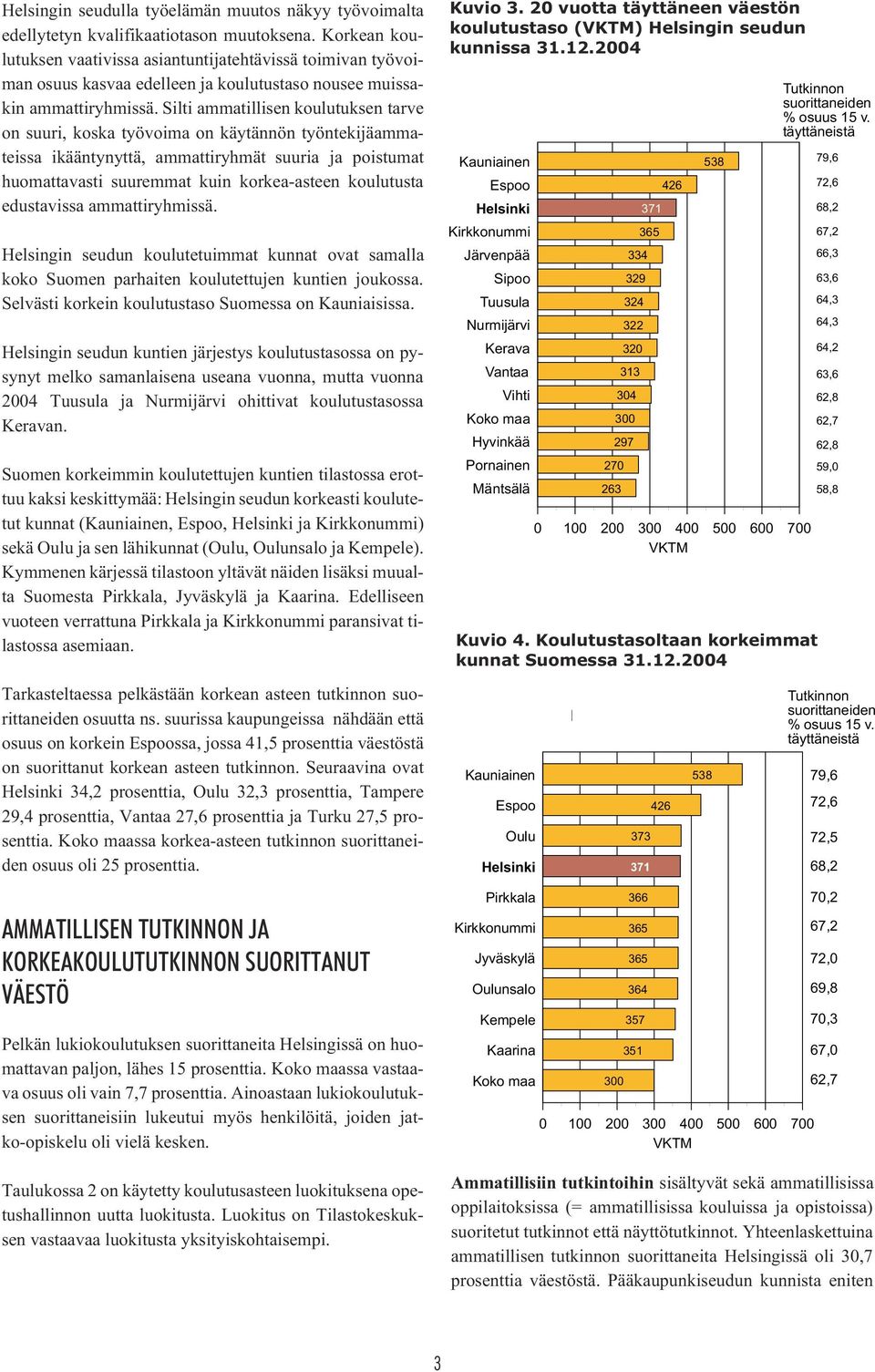 Silti ammatillisen koulutuksen tarve on suuri, koska työvoima on käytännön työntekijäammateissa ikääntynyttä, ammattiryhmät suuria ja poistumat huomattavasti suuremmat kuin korkea-asteen koulutusta