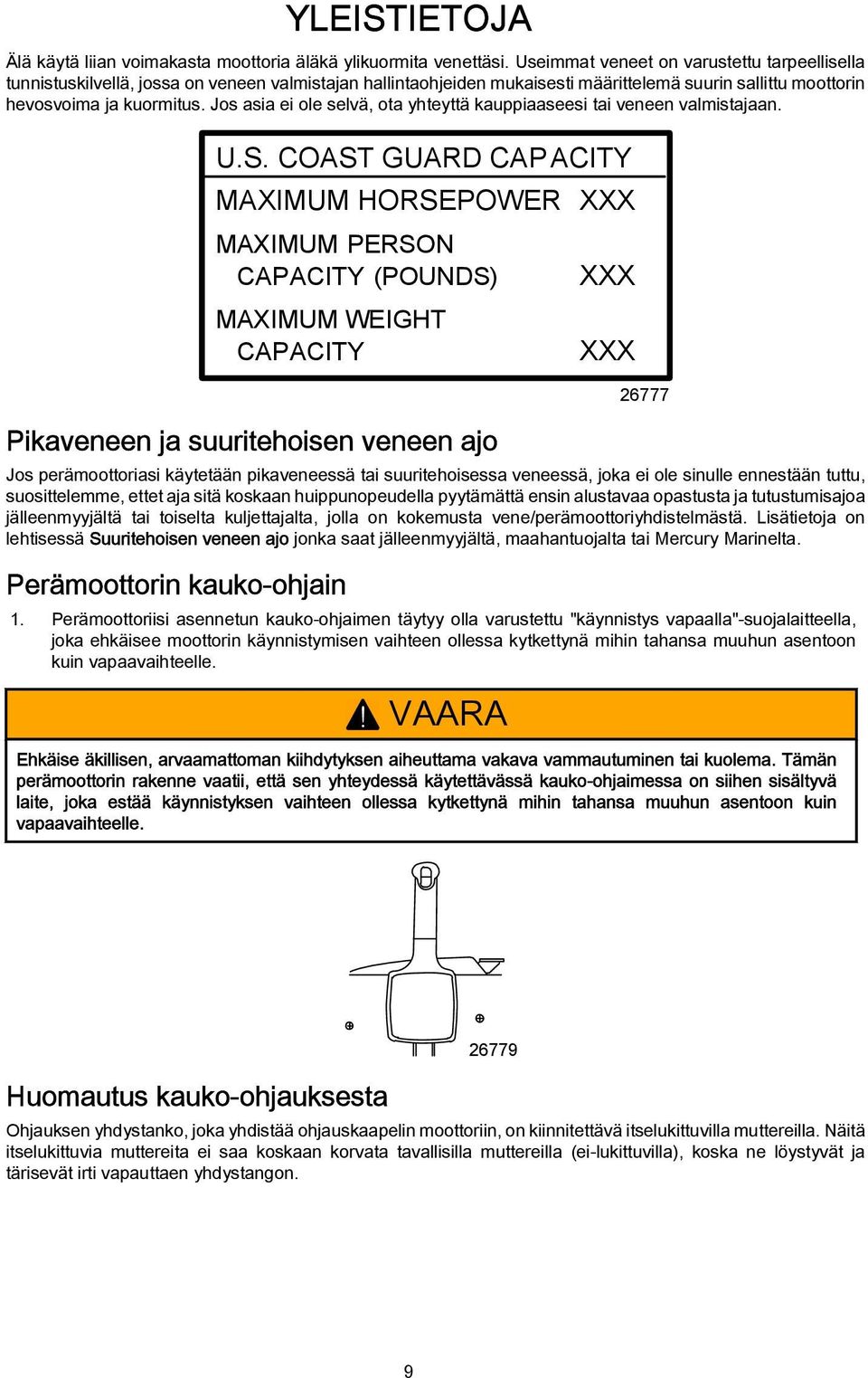 Jos si ei ole selvä, ot yhteyttä kuppiseesi ti veneen vlmistjn. U.S.